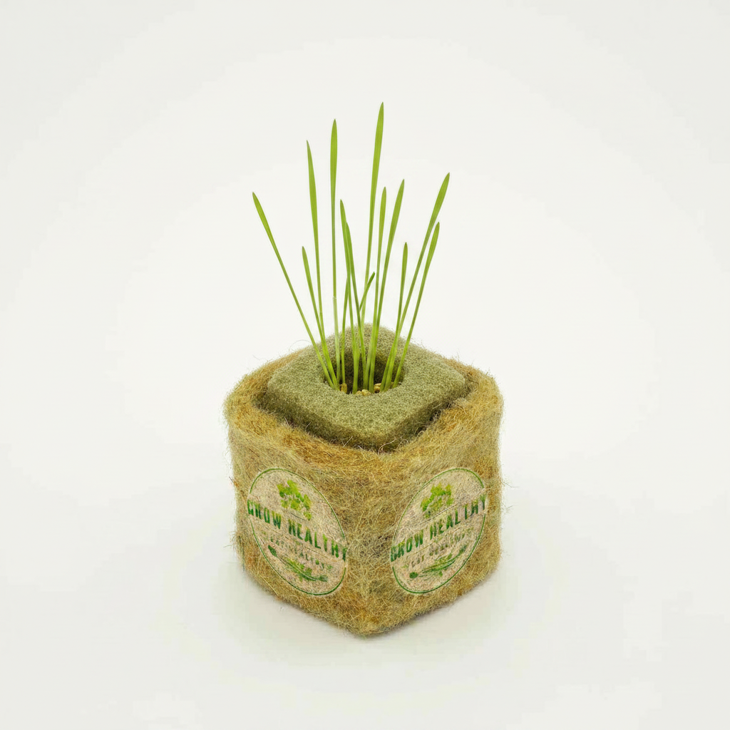 Live Wheatgrass Hydroponic Seedlings